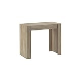 Skraut Home - Mesa Consola Extensible hasta 140 cm - Dimensiones Cerrada: 78 x 90 x 50 cm - Material Resistente - Roble - Ideal para tu Comedor, Salón o...