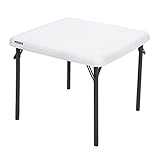 Lifetime 92209 - Mesa plegable cuadrada infantil ultrarresistente | Medidas 61x61x53,5 cm con protección UV | Mesa infantil plegable | Muebles Lifetime |...