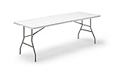 KG KITGARDEN - Mesa Plegable Multifuncional, 200x74x74cm, Blanco, Folding 200