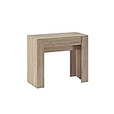 Skraut Home - Mesa Consola Extensible hasta 237 cm - Dimensiones Cerrada: 78 x 90 x 50 cm - Material Resistente - Roble - Ideal para tu Comedor, Salón o...