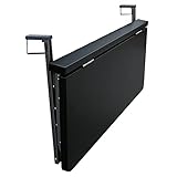 ZBYL Mesa Plegable Balcon Pared Exterior, Estantes Flotantes Ajustable Plegable Balcón Mesa Colgante, Mesa Auxiliares para Jardin Terraza, Blanco Negro...