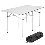 TecTake Mesa Plegable de Aluminio portátil Camping terraza jardín Mesa Multifuncional - Varios Modelos - (No. 401170: 140 x 70 x 70 cm)