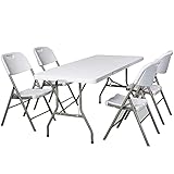 Household items Mesa de Picnic portátil Mesa Multifuncional Plegable, Mesa Grande compartida de 180 CM y Mesa de Camping Ligera, Mesa de Juego de Mesa en...