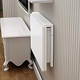 LXLA- Escritorio de Mesa Plegable de Madera Plegable, Mesa de Pared Blanca para Cocina y Comedor, Mesa de Estudio para niños (Size :...