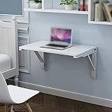 PEAMAN Mesa abatible de Pared Plegable, pequeña Mesa de Estructura Robusta de Pared Simple Mesa de Corte de Verduras montada en la Mesa pequeña de Pared...